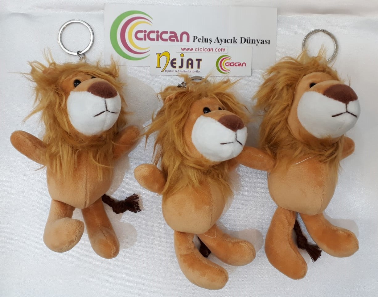 PELUŞ ASLAN ANAHTARLIK 12Lİ PAKET KOD 6442