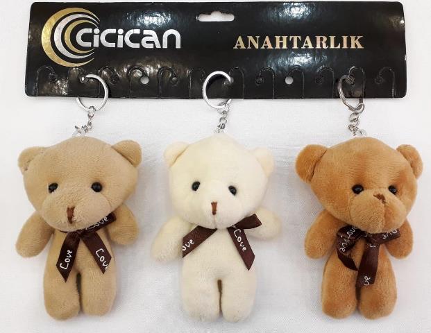 PELUŞ AYI ANAHTARLIK 12’Lİ PAKET KOD 6264
