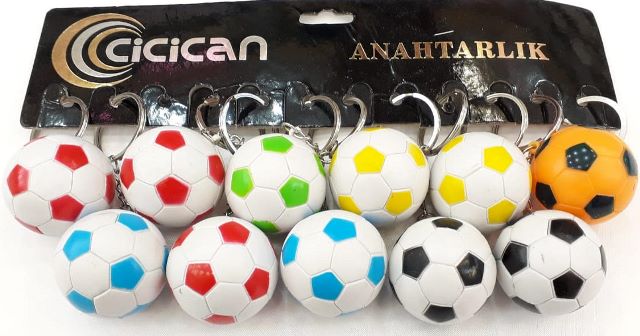 FUTBOL TOPU ANAHTARLIK 12’Lİ PAKET KOD 6364