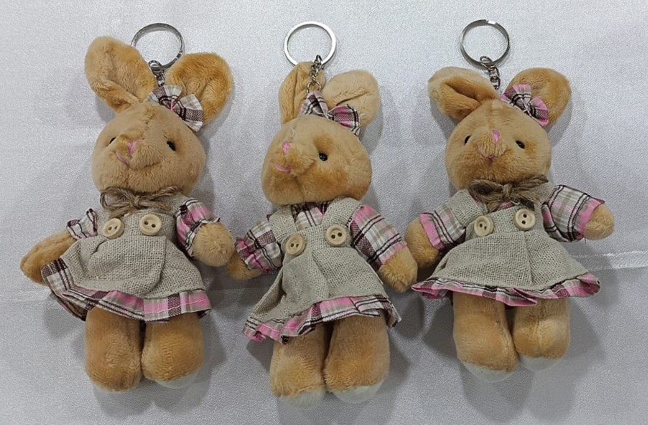 TAVŞAN PELUŞ ANAHTARLIK 12Lİ PAKET KOD 6120